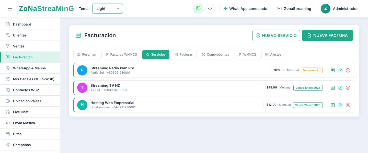 Servicios