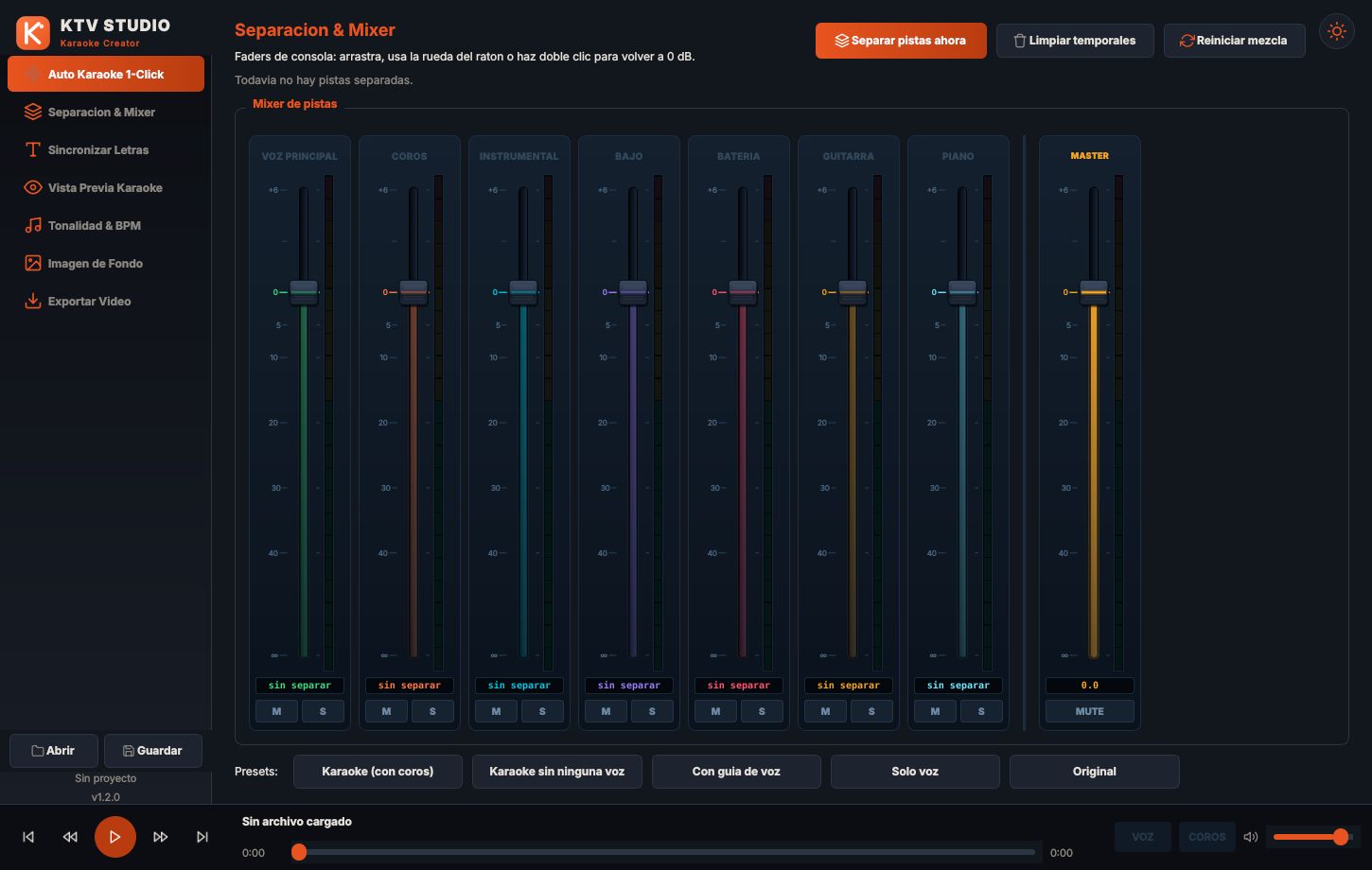 Separación y Mixer
