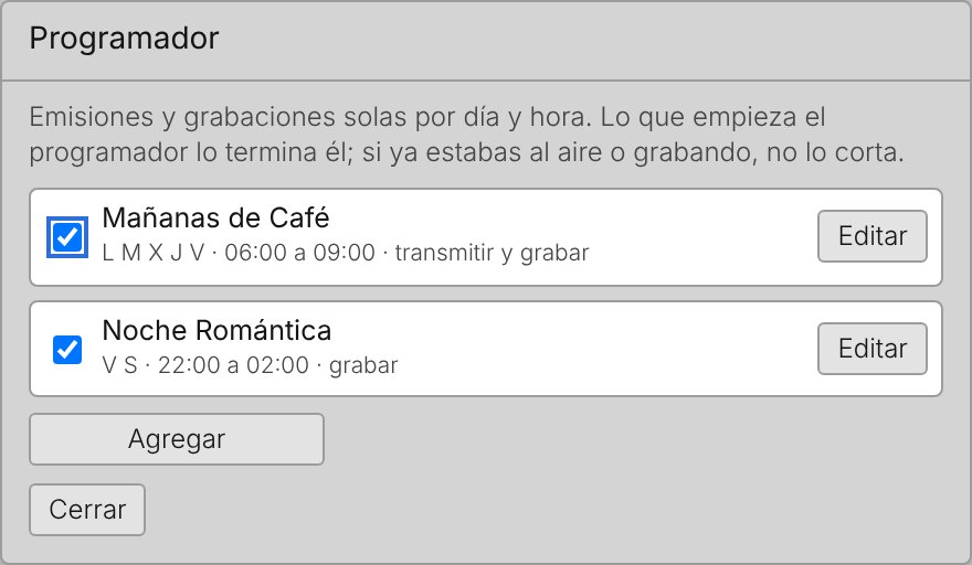 ZonaCast · Programador