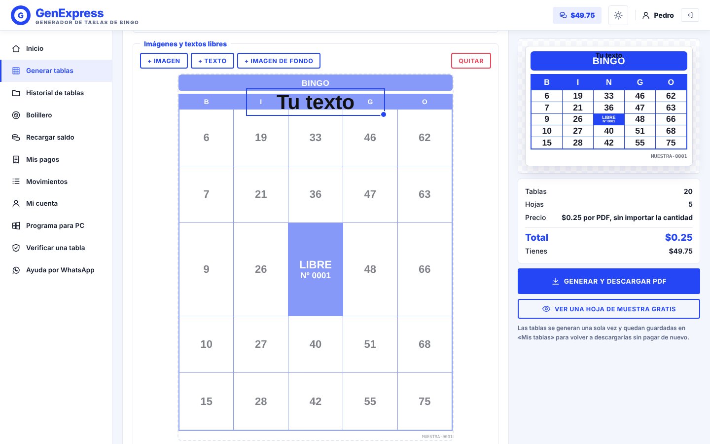 GenExpress · Editor