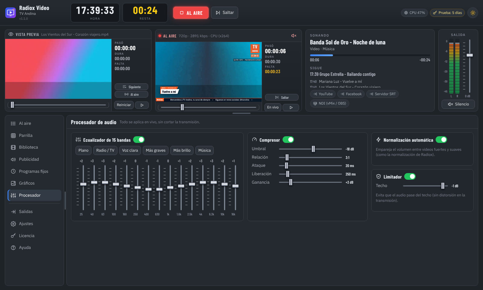 Procesador de audio