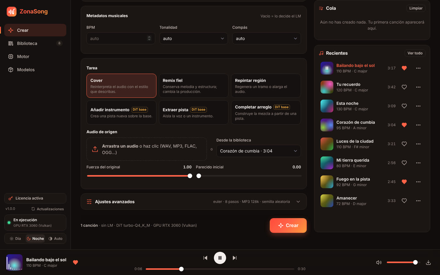 Audio a audio